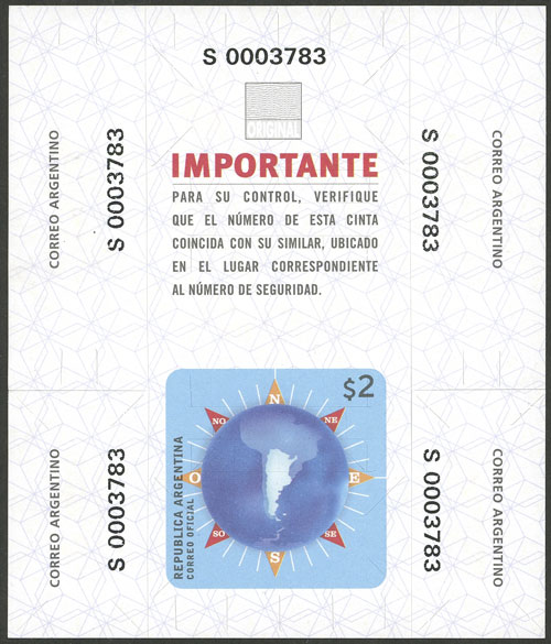 Lot 939 - Argentina SEALS FOR PARCEL POSTS - Guillermo Jalil - Philatino Auction # 2405 ARGENTINA: Lot 939 - Argentina SEALS FOR PARCEL POSTS - Guillermo Jalil - Philatino Auction # 2405 ARGENTINA: