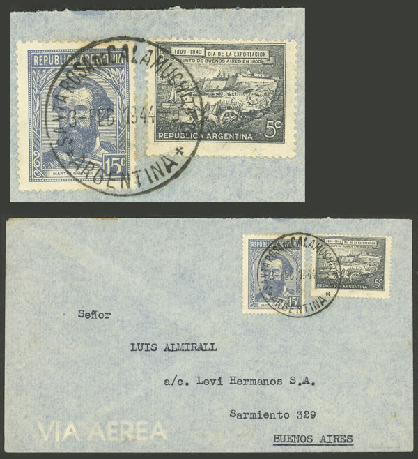 Lot 1007 - Argentina postal history - Guillermo Jalil - Philatino Auction # 2405 ARGENTINA: Lot 1007 - Argentina postal history - Guillermo Jalil - Philatino Auction # 2405 ARGENTINA: