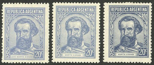 Lot 304 - Argentina general issues -  Guillermo Jalil - Philatino Auction # 2405 ARGENTINA: