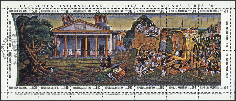 Lot 846 - Argentina souvenir sheets -  Guillermo Jalil - Philatino Auction # 2405 ARGENTINA: