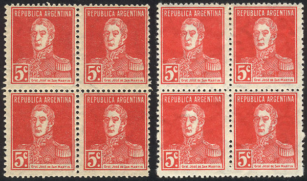 Lot 244 - Argentina general issues - Guillermo Jalil - Philatino Auction # 2405 ARGENTINA: Lot 244 - Argentina general issues - Guillermo Jalil - Philatino Auction # 2405 ARGENTINA: