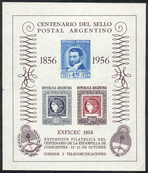 Lot 830 - Argentina souvenir sheets -  Guillermo Jalil - Philatino Auction # 2405 ARGENTINA: