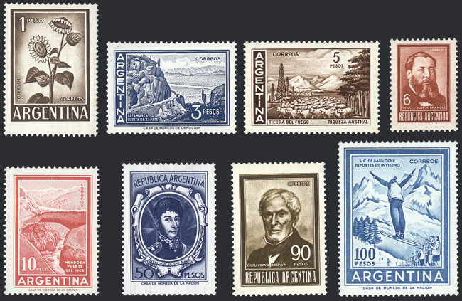 Lot 621 - Argentina general issues -  Guillermo Jalil - Philatino Auction # 2405 ARGENTINA: