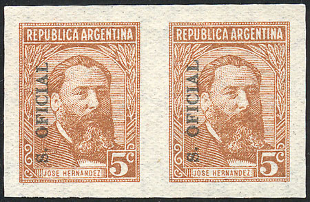 Lot 924 - Argentina official stamps - Guillermo Jalil - Philatino Auction # 2405 ARGENTINA: Lot 924 - Argentina official stamps - Guillermo Jalil - Philatino Auction # 2405 ARGENTINA: