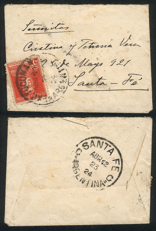 Lot 988 - Argentina postal history -  Guillermo Jalil - Philatino Auction # 2405 ARGENTINA: