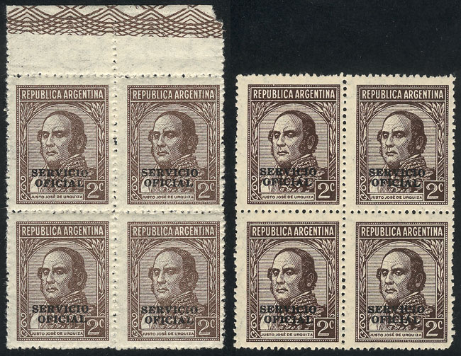 Lot 918 - Argentina official stamps - Guillermo Jalil - Philatino Auction # 2405 ARGENTINA: Lot 918 - Argentina official stamps - Guillermo Jalil - Philatino Auction # 2405 ARGENTINA: