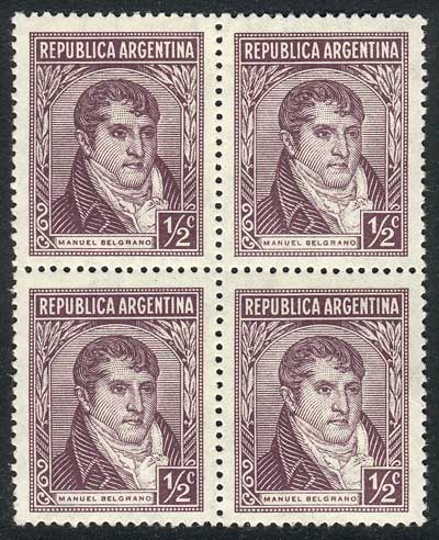 Lot 322 - Argentina general issues -  Guillermo Jalil - Philatino Auction # 2405 ARGENTINA: