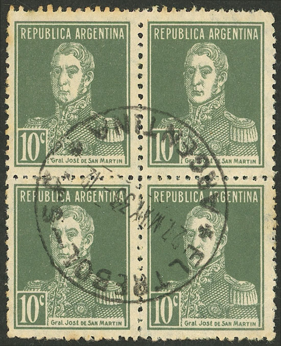 Lot 334 - Argentina general issues -  Guillermo Jalil - Philatino Auction # 2406 ARGENTINA: General auction with very interesting material