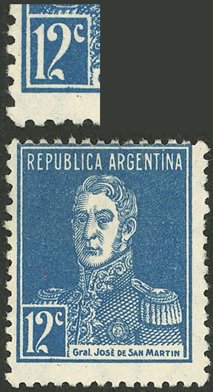 Lot 336 - Argentina general issues -  Guillermo Jalil - Philatino Auction # 2406 ARGENTINA: General auction with very interesting material