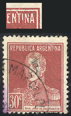Lot 340 - Argentina general issues -  Guillermo Jalil - Philatino Auction # 2406 ARGENTINA: General auction with very interesting material