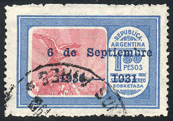 Lot 384 - Argentina general issues - Guillermo Jalil - Philatino Auction # 2406 ARGENTINA: General auction with very interesting material Lot 384 - Argentina general issues - Guillermo Jalil - Philatino Auction # 2406 ARGENTINA: General auction with very interesting material