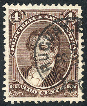 Lot 72 - Argentina general issues -  Guillermo Jalil - Philatino Auction # 2406 ARGENTINA: General auction with very interesting material