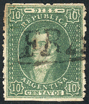 Lot 42 - Argentina rivadavias -  Guillermo Jalil - Philatino Auction # 2406 ARGENTINA: General auction with very interesting material