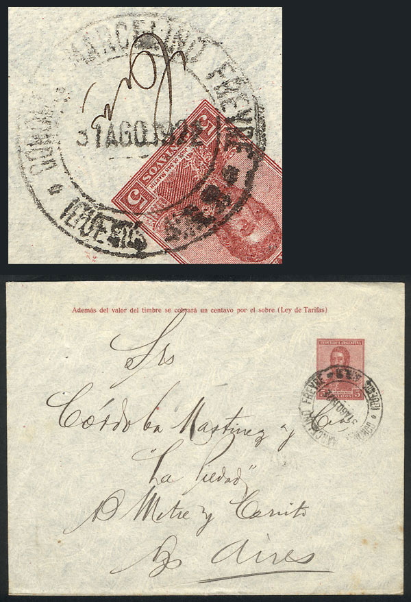 Lot 1080 - Argentina postal history - Guillermo Jalil - Philatino Auction # 2406 ARGENTINA: General auction with very interesting material Lot 1080 - Argentina postal history - Guillermo Jalil - Philatino Auction # 2406 ARGENTINA: General auction with very interesting material