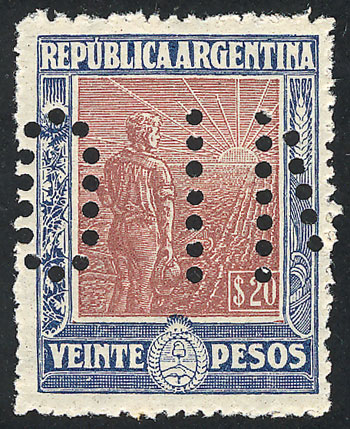 Lot 280 - Argentina general issues -  Guillermo Jalil - Philatino Auction # 2414 ARGENTINA: Super-economy auction with many interesting lots with VERY LOW PRICES!