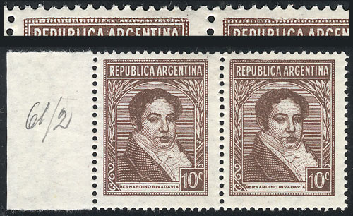 Lot 439 - Argentina general issues -  Guillermo Jalil - Philatino Auction # 2414 ARGENTINA: Super-economy auction with many interesting lots with VERY LOW PRICES!