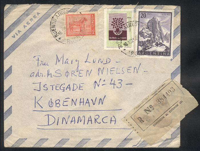 Lot 1463 - Argentina postal history -  Guillermo Jalil - Philatino Auction # 2414 ARGENTINA: Super-economy auction with many interesting lots with VERY LOW PRICES!