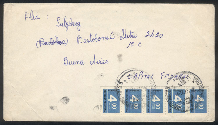 Lot 1485 - Argentina postal history - Guillermo Jalil - Philatino Auction # 2414 ARGENTINA: Super-economy auction with many interesting lots with VERY LOW PRICES! Lot 1485 - Argentina postal history - Guillermo Jalil - Philatino Auction # 2414 ARGENTINA: Super-economy auction with many interesting lots with VERY LOW PRICES!