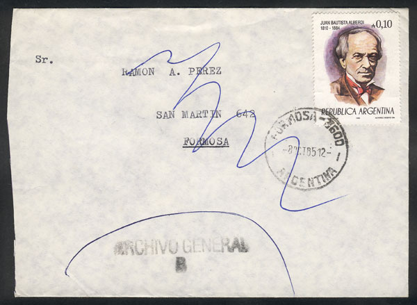 Lot 1492 - Argentina postal history - Guillermo Jalil - Philatino Auction # 2414 ARGENTINA: Super-economy auction with many interesting lots with VERY LOW PRICES! Lot 1492 - Argentina postal history - Guillermo Jalil - Philatino Auction # 2414 ARGENTINA: Super-economy auction with many interesting lots with VERY LOW PRICES!
