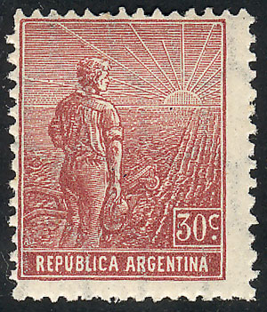 Lot 282 - Argentina general issues -  Guillermo Jalil - Philatino Auction # 2414 ARGENTINA: Super-economy auction with many interesting lots with VERY LOW PRICES!