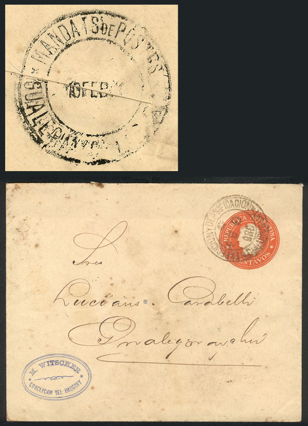 Lot 1401 - Argentina postal history - Guillermo Jalil - Philatino Auction # 2414 ARGENTINA: Super-economy auction with many interesting lots with VERY LOW PRICES! Lot 1401 - Argentina postal history - Guillermo Jalil - Philatino Auction # 2414 ARGENTINA: Super-economy auction with many interesting lots with VERY LOW PRICES!