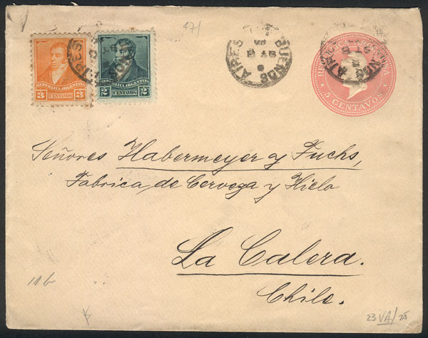 Lot 1399 - Argentina postal history - Guillermo Jalil - Philatino Auction # 2414 ARGENTINA: Super-economy auction with many interesting lots with VERY LOW PRICES! Lot 1399 - Argentina postal history - Guillermo Jalil - Philatino Auction # 2414 ARGENTINA: Super-economy auction with many interesting lots with VERY LOW PRICES!