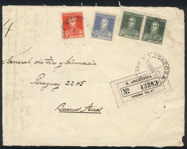Lot 1432 - Argentina postal history - Guillermo Jalil - Philatino Auction # 2414 ARGENTINA: Super-economy auction with many interesting lots with VERY LOW PRICES! Lot 1432 - Argentina postal history - Guillermo Jalil - Philatino Auction # 2414 ARGENTINA: Super-economy auction with many interesting lots with VERY LOW PRICES!