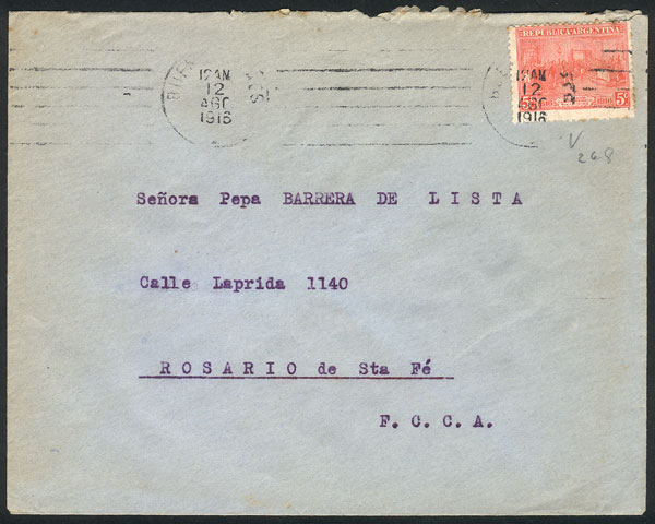 Lot 1414 - Argentina postal history - Guillermo Jalil - Philatino Auction # 2414 ARGENTINA: Super-economy auction with many interesting lots with VERY LOW PRICES! Lot 1414 - Argentina postal history - Guillermo Jalil - Philatino Auction # 2414 ARGENTINA: Super-economy auction with many interesting lots with VERY LOW PRICES!