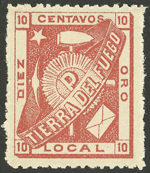 Lot 1350 - Argentina tierra del fuego -  Guillermo Jalil - Philatino Auction # 2414 ARGENTINA: Super-economy auction with many interesting lots with VERY LOW PRICES!