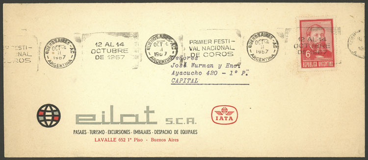Lot 1472 - Argentina postal history -  Guillermo Jalil - Philatino Auction # 2414 ARGENTINA: Super-economy auction with many interesting lots with VERY LOW PRICES!