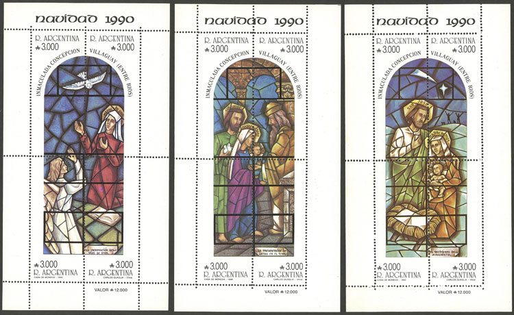 Lot 1238 - Argentina souvenir sheets -  Guillermo Jalil - Philatino Auction # 2414 ARGENTINA: Super-economy auction with many interesting lots with VERY LOW PRICES!