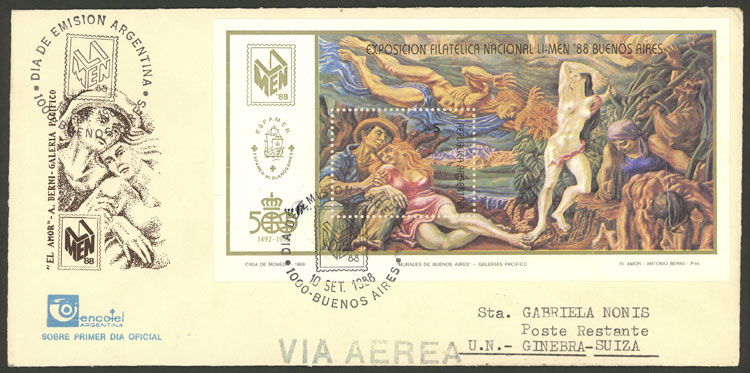 Lot 1495 - Argentina postal history - Guillermo Jalil - Philatino Auction # 2414 ARGENTINA: Super-economy auction with many interesting lots with VERY LOW PRICES! Lot 1495 - Argentina postal history - Guillermo Jalil - Philatino Auction # 2414 ARGENTINA: Super-economy auction with many interesting lots with VERY LOW PRICES!