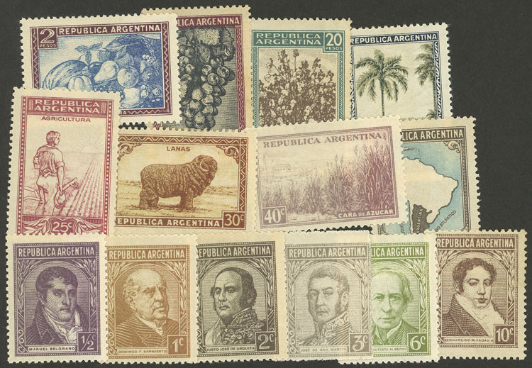 Lot 477 - Argentina general issues -  Guillermo Jalil - Philatino Auction # 2414 ARGENTINA: Super-economy auction with many interesting lots with VERY LOW PRICES!