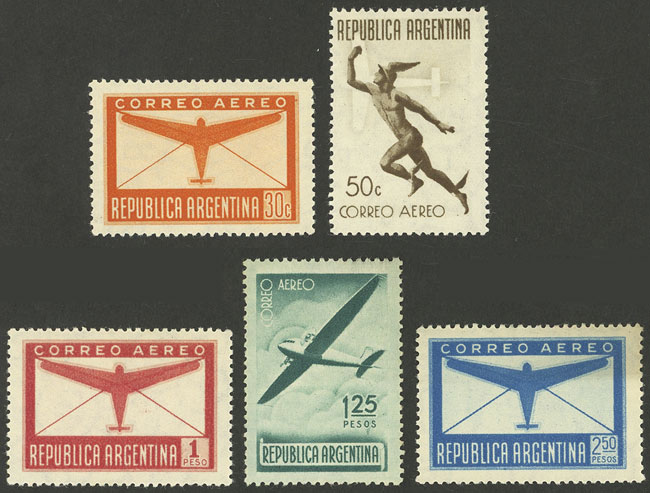 Lot 497 - Argentina general issues -  Guillermo Jalil - Philatino Auction # 2414 ARGENTINA: Super-economy auction with many interesting lots with VERY LOW PRICES!