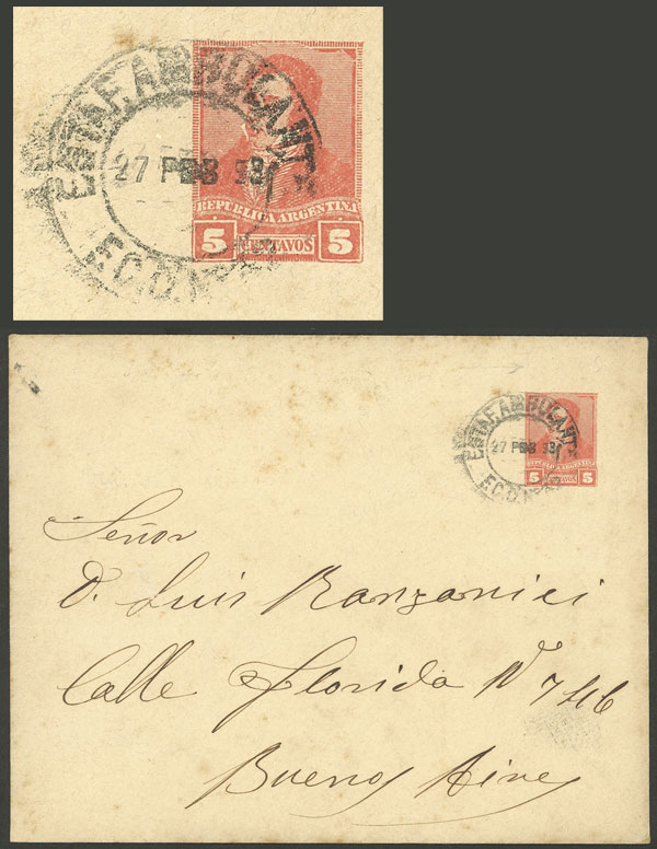 Lot 1394 - Argentina postal history - Guillermo Jalil - Philatino Auction # 2414 ARGENTINA: Super-economy auction with many interesting lots with VERY LOW PRICES! Lot 1394 - Argentina postal history - Guillermo Jalil - Philatino Auction # 2414 ARGENTINA: Super-economy auction with many interesting lots with VERY LOW PRICES!