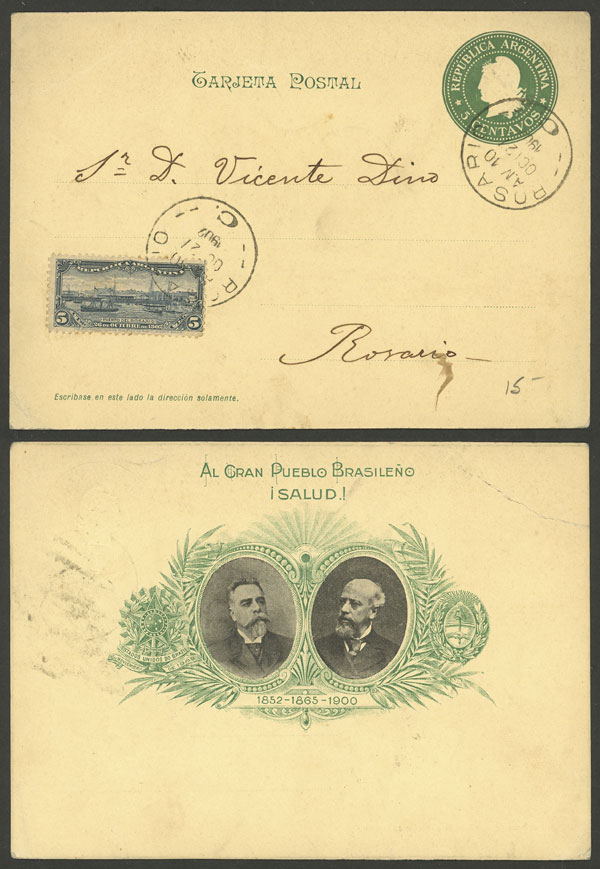 Lot 1402 - Argentina postal history - Guillermo Jalil - Philatino Auction # 2414 ARGENTINA: Super-economy auction with many interesting lots with VERY LOW PRICES! Lot 1402 - Argentina postal history - Guillermo Jalil - Philatino Auction # 2414 ARGENTINA: Super-economy auction with many interesting lots with VERY LOW PRICES!