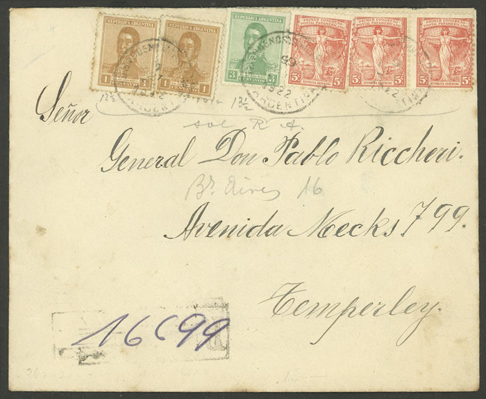Lot 1417 - Argentina postal history - Guillermo Jalil - Philatino Auction # 2414 ARGENTINA: Super-economy auction with many interesting lots with VERY LOW PRICES! Lot 1417 - Argentina postal history - Guillermo Jalil - Philatino Auction # 2414 ARGENTINA: Super-economy auction with many interesting lots with VERY LOW PRICES!
