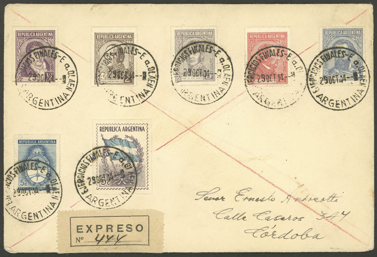 Lot 1444 - Argentina postal history - Guillermo Jalil - Philatino Auction # 2414 ARGENTINA: Super-economy auction with many interesting lots with VERY LOW PRICES! Lot 1444 - Argentina postal history - Guillermo Jalil - Philatino Auction # 2414 ARGENTINA: Super-economy auction with many interesting lots with VERY LOW PRICES!