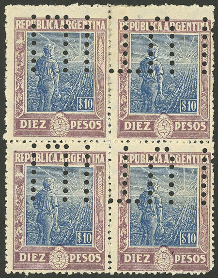 Lot 279 - Argentina general issues -  Guillermo Jalil - Philatino Auction # 2414 ARGENTINA: Super-economy auction with many interesting lots with VERY LOW PRICES!