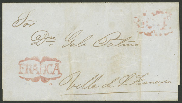 Lot 1365 - Argentina pre-stamp mail - Guillermo Jalil - Philatino Auction # 2414 ARGENTINA: Super-economy auction with many interesting lots with VERY LOW PRICES! Lot 1365 - Argentina pre-stamp mail - Guillermo Jalil - Philatino Auction # 2414 ARGENTINA: Super-economy auction with many interesting lots with VERY LOW PRICES!
