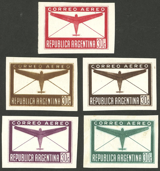 Lot 496 - Argentina general issues -  Guillermo Jalil - Philatino Auction # 2414 ARGENTINA: Super-economy auction with many interesting lots with VERY LOW PRICES!