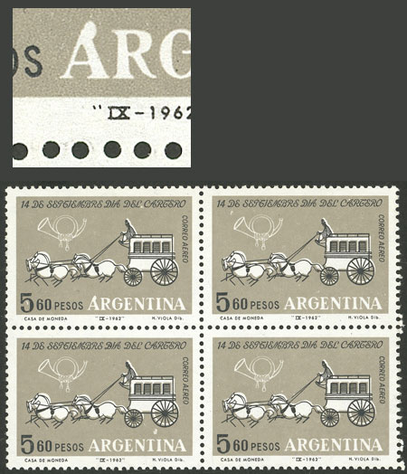 Lot 806 - Argentina general issues -  Guillermo Jalil - Philatino Auction # 2414 ARGENTINA: Super-economy auction with many interesting lots with VERY LOW PRICES!