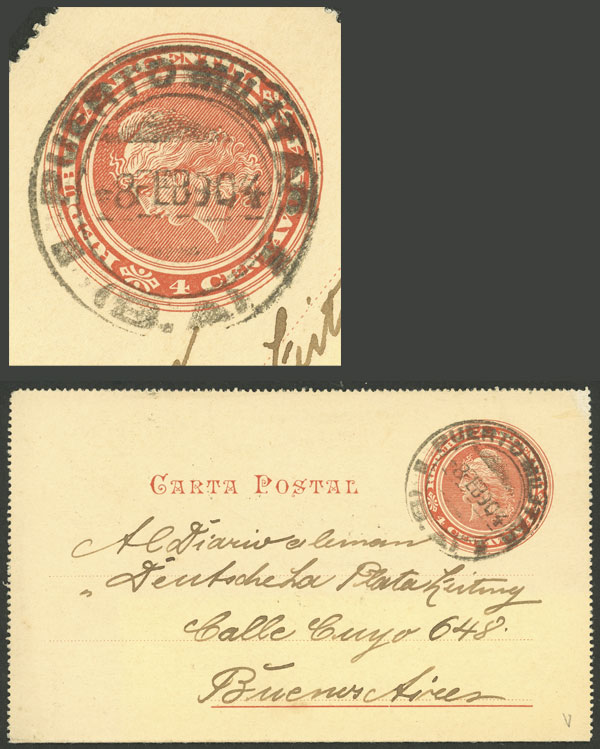 Lot 1404 - Argentina postal history - Guillermo Jalil - Philatino Auction # 2414 ARGENTINA: Super-economy auction with many interesting lots with VERY LOW PRICES! Lot 1404 - Argentina postal history - Guillermo Jalil - Philatino Auction # 2414 ARGENTINA: Super-economy auction with many interesting lots with VERY LOW PRICES!