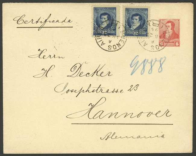 Lot 1396 - Argentina postal history - Guillermo Jalil - Philatino Auction # 2414 ARGENTINA: Super-economy auction with many interesting lots with VERY LOW PRICES! Lot 1396 - Argentina postal history - Guillermo Jalil - Philatino Auction # 2414 ARGENTINA: Super-economy auction with many interesting lots with VERY LOW PRICES!