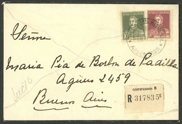 Lot 1431 - Argentina postal history - Guillermo Jalil - Philatino Auction # 2414 ARGENTINA: Super-economy auction with many interesting lots with VERY LOW PRICES! Lot 1431 - Argentina postal history - Guillermo Jalil - Philatino Auction # 2414 ARGENTINA: Super-economy auction with many interesting lots with VERY LOW PRICES!