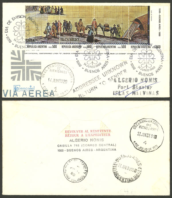 Lot 1035 - Argentina general issues -  Guillermo Jalil - Philatino Auction # 2414 ARGENTINA: Super-economy auction with many interesting lots with VERY LOW PRICES!