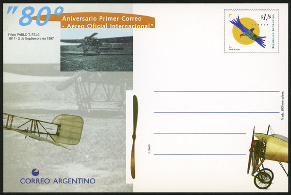 Lot 1358 - Argentina Postal stationery - Guillermo Jalil - Philatino Auction # 2414 ARGENTINA: Super-economy auction with many interesting lots with VERY LOW PRICES! Lot 1358 - Argentina Postal stationery - Guillermo Jalil - Philatino Auction # 2414 ARGENTINA: Super-economy auction with many interesting lots with VERY LOW PRICES!