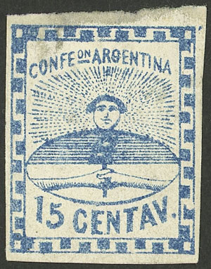 Lot 35 - Argentina confederation -  Guillermo Jalil - Philatino Auction # 2414 ARGENTINA: Super-economy auction with many interesting lots with VERY LOW PRICES!
