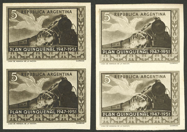 Lot 637 - Argentina general issues -  Guillermo Jalil - Philatino Auction # 2414 ARGENTINA: Super-economy auction with many interesting lots with VERY LOW PRICES!