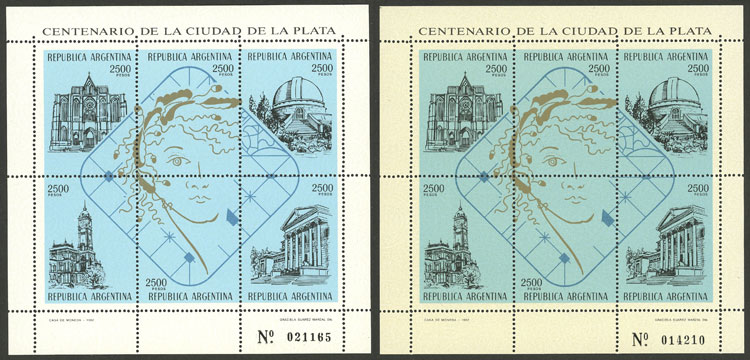 Lot 1222 - Argentina souvenir sheets - Guillermo Jalil - Philatino Auction # 2414 ARGENTINA: Super-economy auction with many interesting lots with VERY LOW PRICES! Lot 1222 - Argentina souvenir sheets - Guillermo Jalil - Philatino Auction # 2414 ARGENTINA: Super-economy auction with many interesting lots with VERY LOW PRICES!